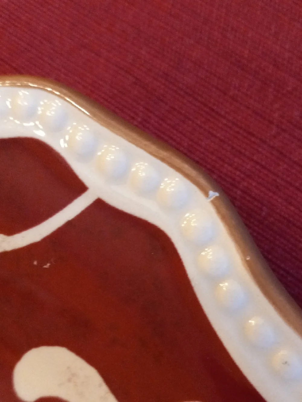 Pier 1  Set Of Scalloped Ironstone Dinner Plates Maribeth Pattern, Cottagecore
